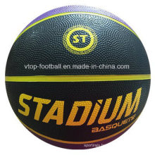 Purple Black Rubber Material Basketball Size 7